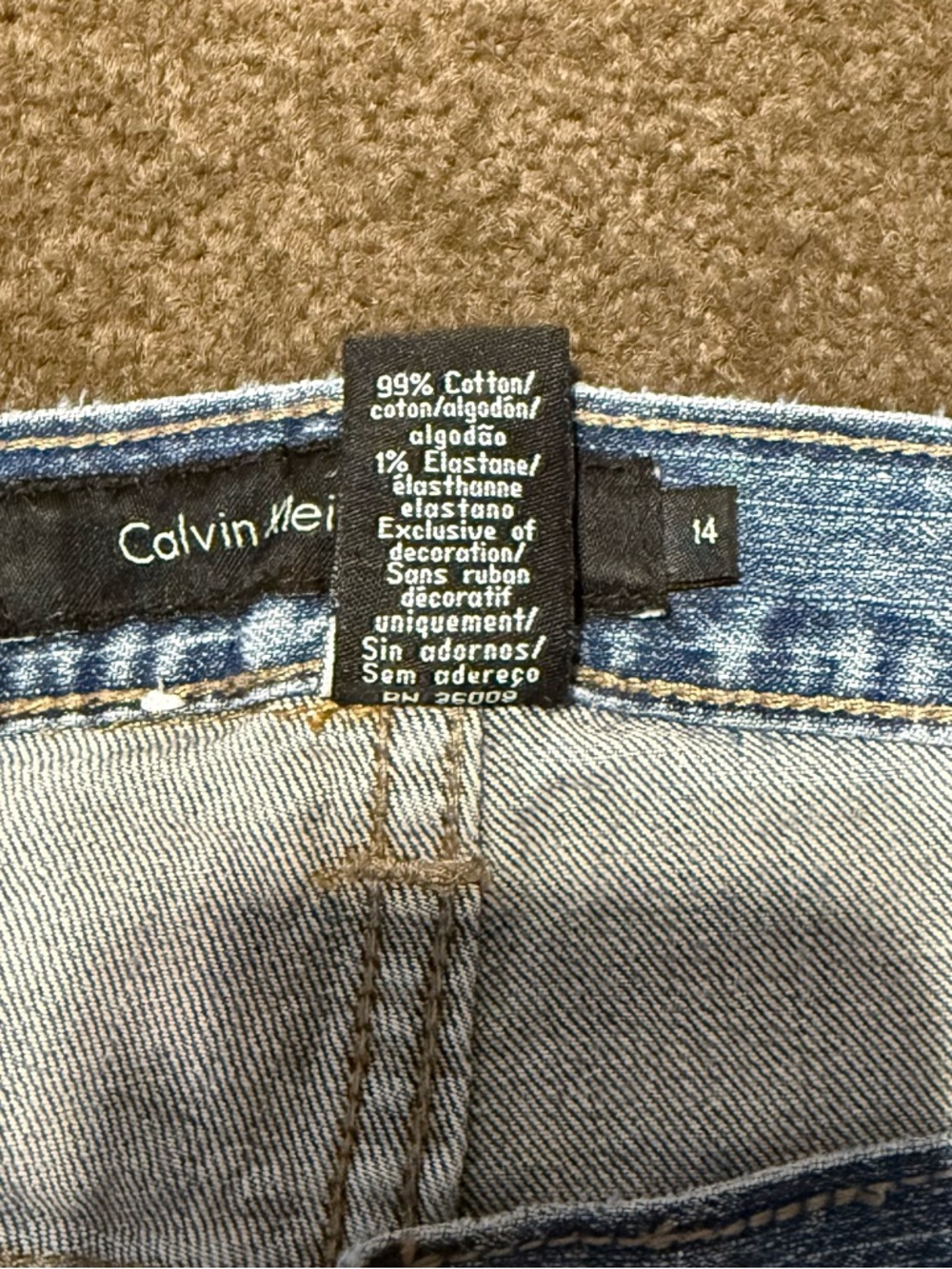 Calvin Klein Light Blue Flare Jeans - Picture 4 of 11